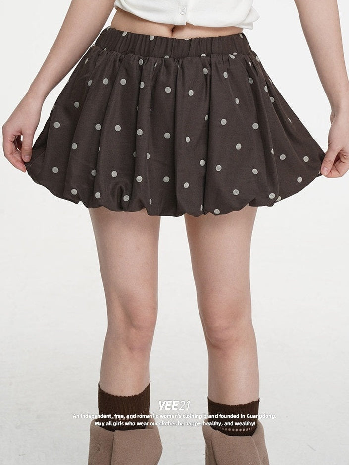 VEEMIX_Ballet_Polka_Dot_Pleated_Puff_A_Line_Women's_Polyester_Mini_Skirts_1020406723737_MISSTT