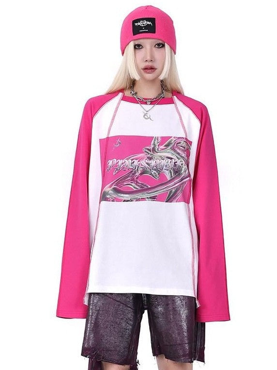 PINKSPINK Barbie Pink Galaxy Lightning Logo Lettered Street Women's Acrylic Knit Beanies