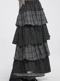 VEEMIX_Long_Two_Tone_Check_Spliced_Japanese_Women's_Polyester_Tiered_Skirts_1000591516298_MISSTT