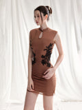 Tut_tuto_Light_Brown_Lace_Applique_Cutout_Stand_Collar_Women's_Mesh_Cheongsam_Dresses_1053005512432_MISSTT