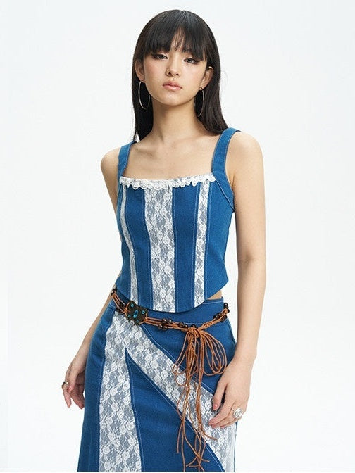 NextPassport_MOF_Retro_Lace_Patchwork_Colorblock_High_Waist_Women's_Denim_Maxi_Skirts_915097624229_MISSTT