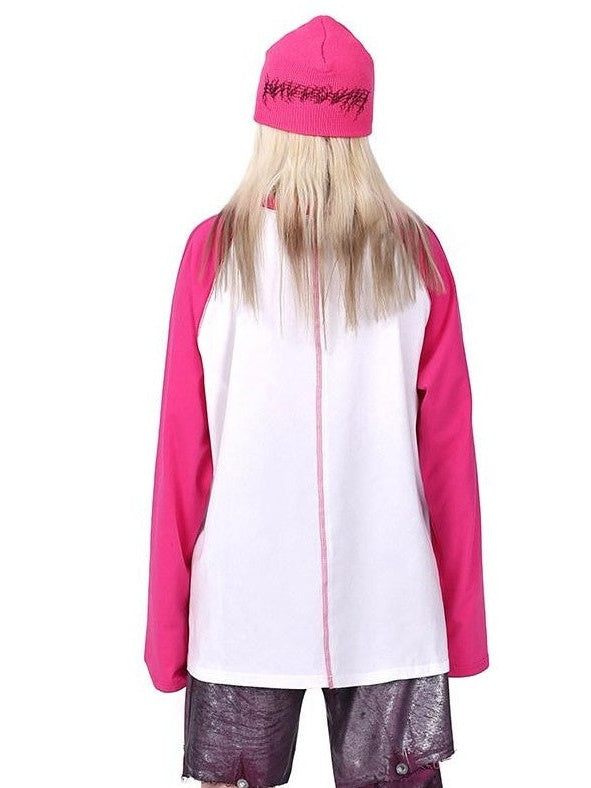 PINKSPINK Barbie Pink Galaxy Lightning Logo Lettered Street Women's Acrylic Knit Beanies