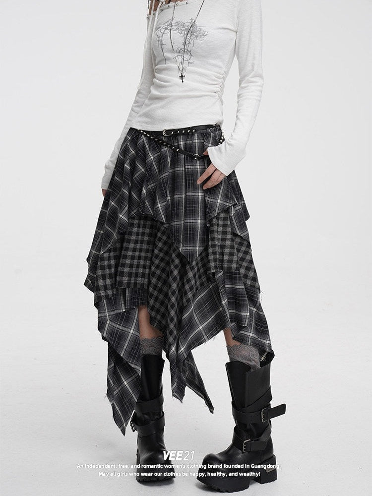VEEMIX_Irregular_Plaid_Asymmetric_A_Line_Layered_Women's_Polyester_Maxi_Skirts_980227426253_MISSTT