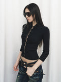 Fanptntox_Black_Cutout_Tie_Waist_Ribbed_Slim_Women's_Viscose_Long_Sleeve_T-shirts_973117178573_MISSTT