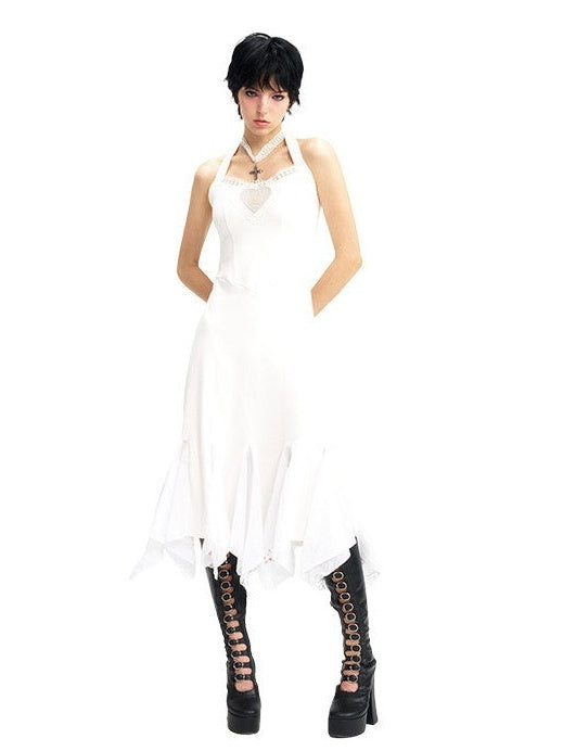NextPassport_MOF_Ivory_Swan_Embroidery_Lace_Trim_Ballet_Hem_Women's_Cotton_Halter_Midi_Dresses_923990708457_MISSTT