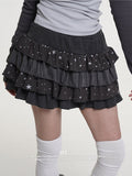 VEEMIX_Black_Star_Print_Layered_Pleated_Cake_Women's_Cotton_Stretch_Mini_Skirts_992455897993_MISSTT