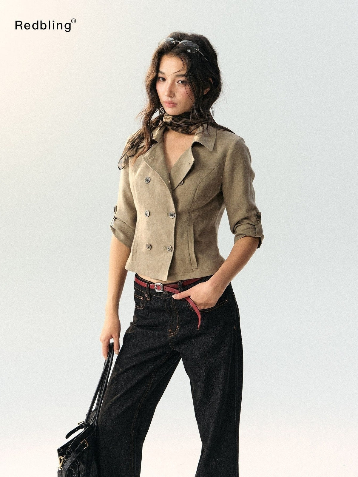 RedBling_Vintage_Double_Breasted_Cinched_Waist_Workwear_Women's_Cropped_Jackets_1062700034082_MISSTT