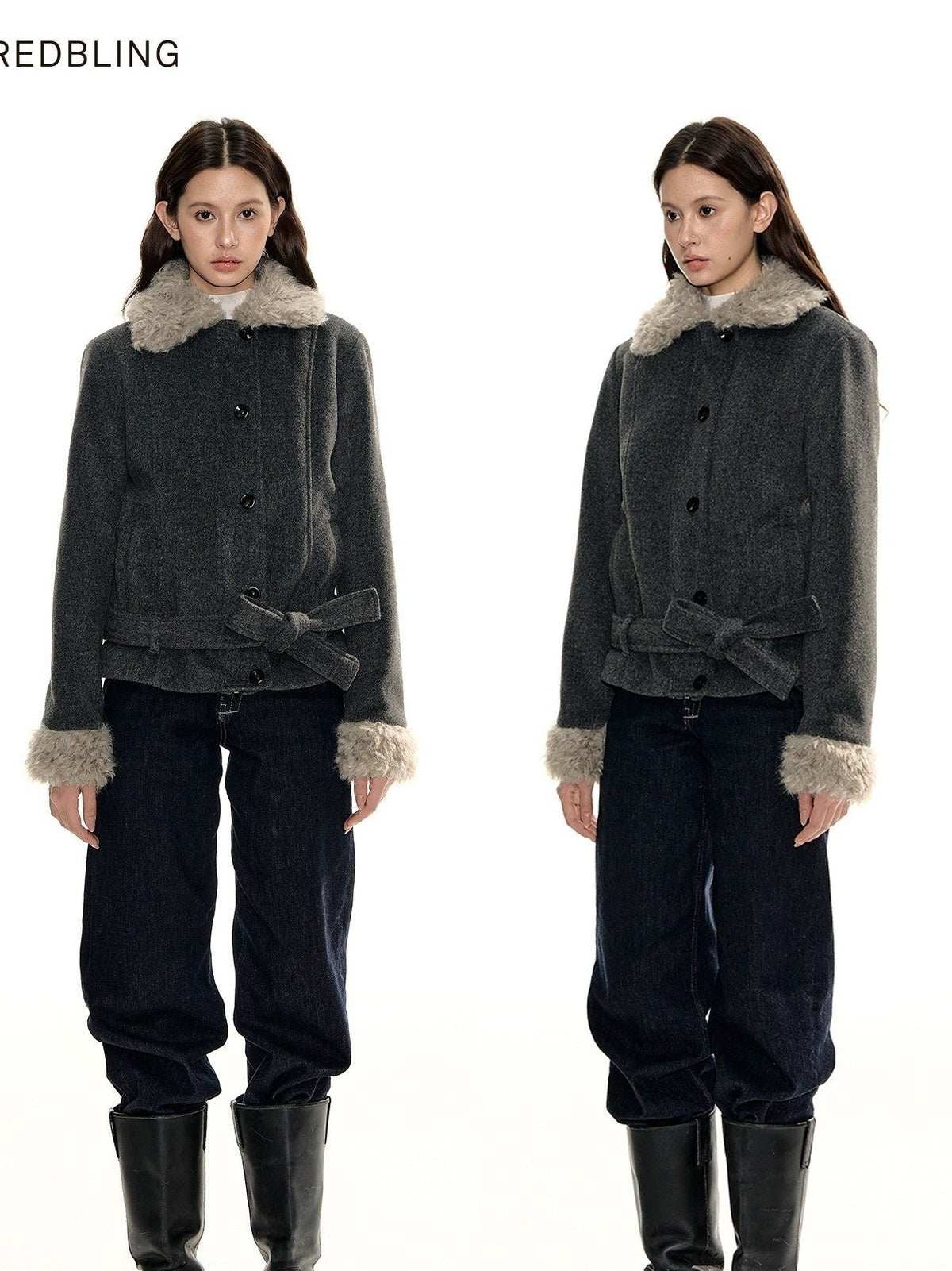 RedBling_Vintage_Gray_Straight_Shoulder_Tie_Belt_Button_Women's_Wool_Blend_Puffer_Jackets_996576864124_MISSTT