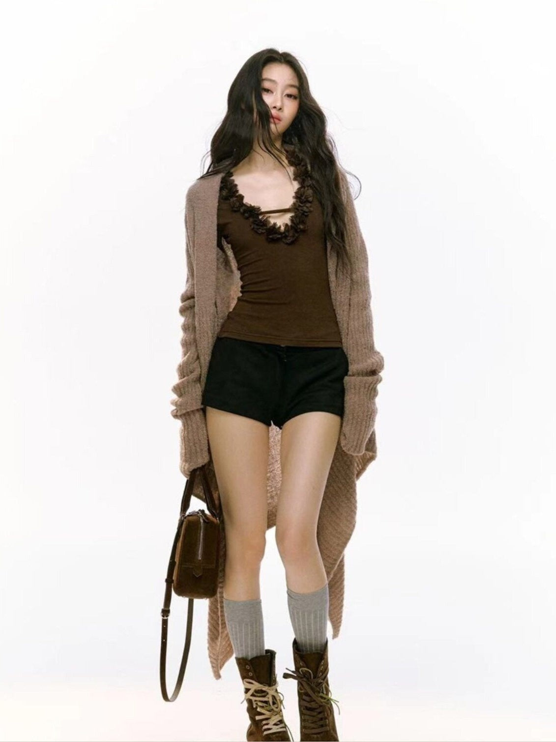 RedBling_Atmospheric_Asymmetric_Slim_Longline_Solid_Knit_Long_Sleeve_Women's_Cardigans_843738149401_MISSTT