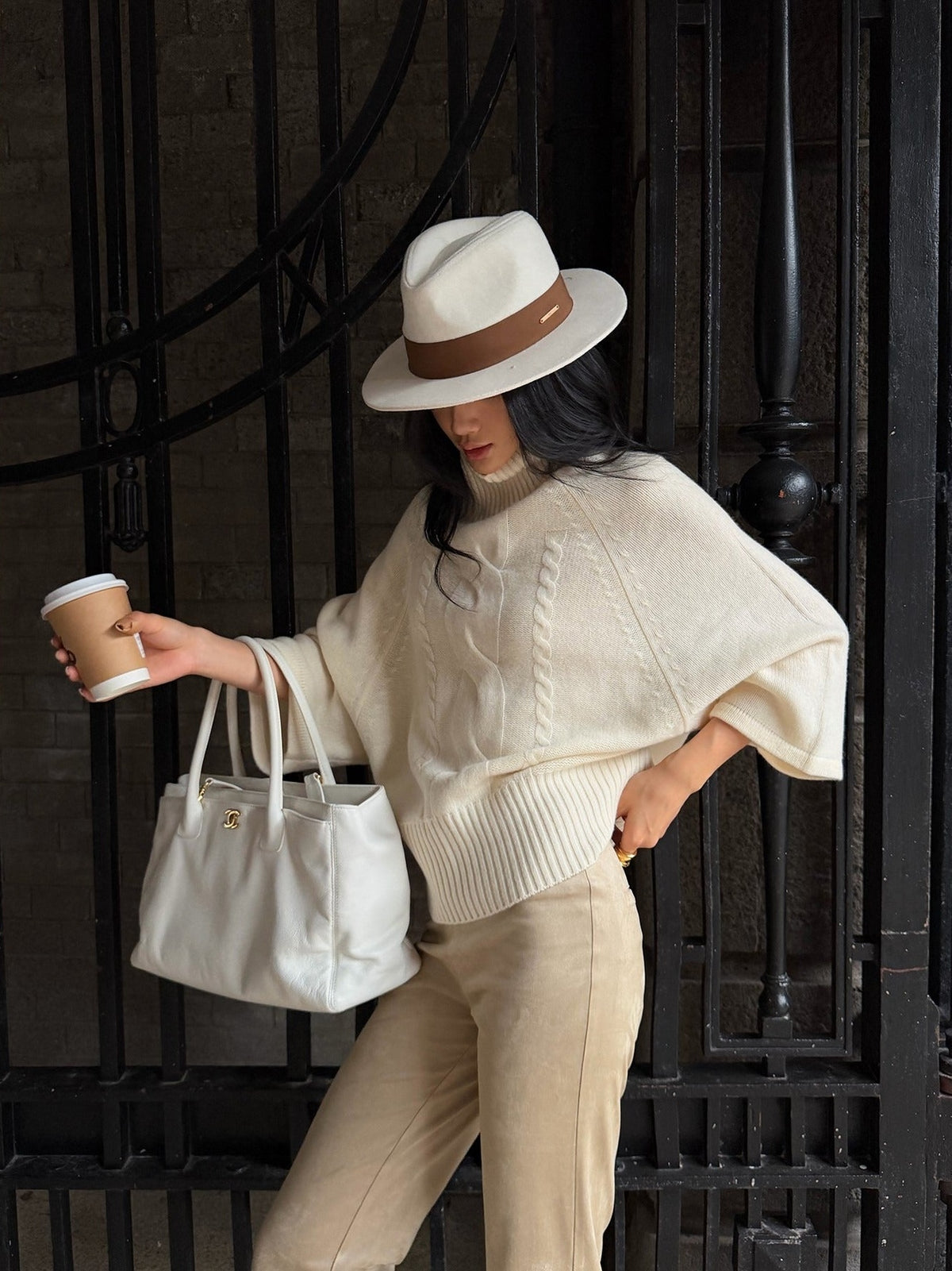 rovente_White_Solid_Stand_Collar_Batwing_Sleeve_Cable_Knit_Women's_Wool_Sweaters_1081768352805_MISSTT