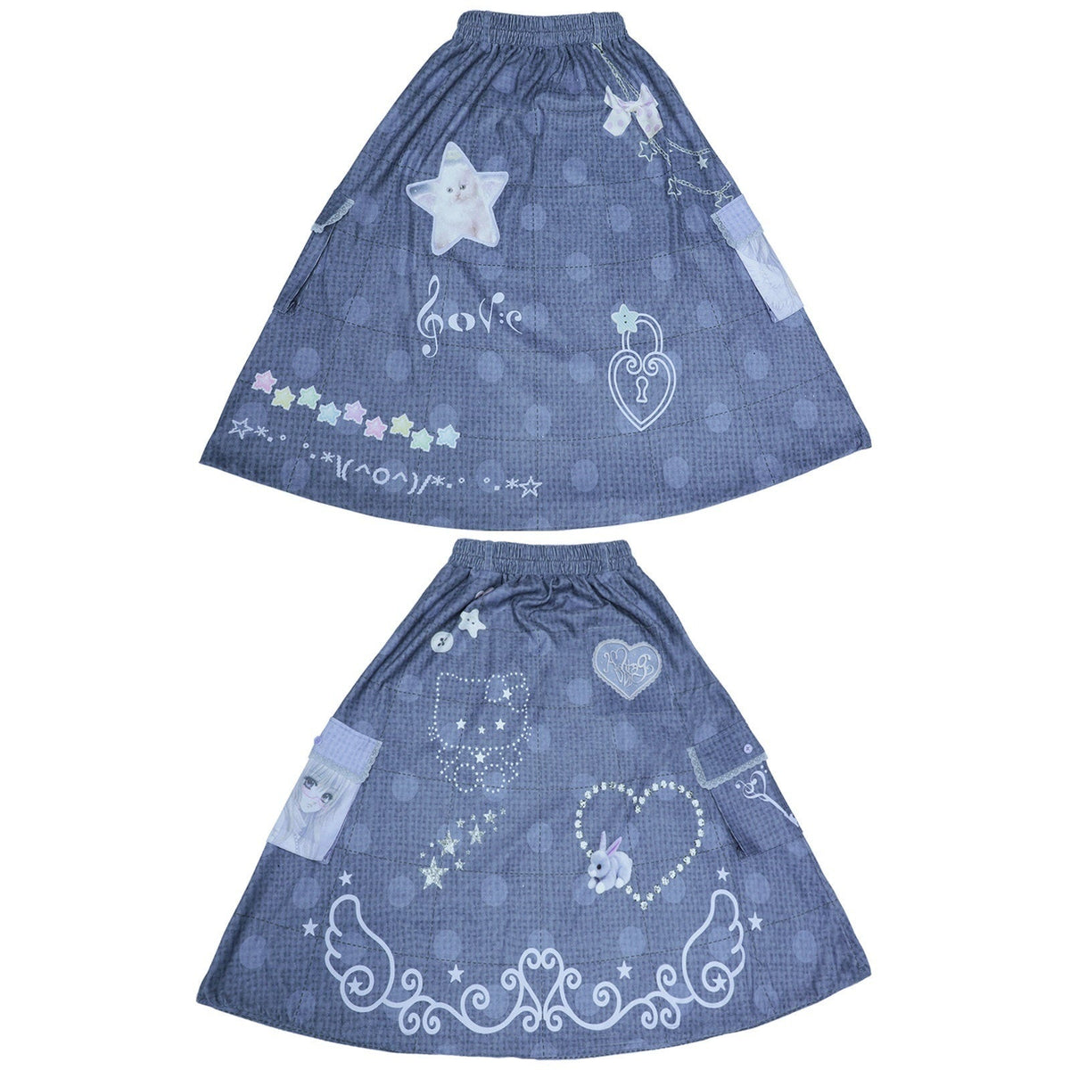 Hashtag_DDD_Polka_Dot_Patchwork_Pockets_Women's_Polyester_Faux_Linen_A-line_Skirts_1050392062850_MISSTT
