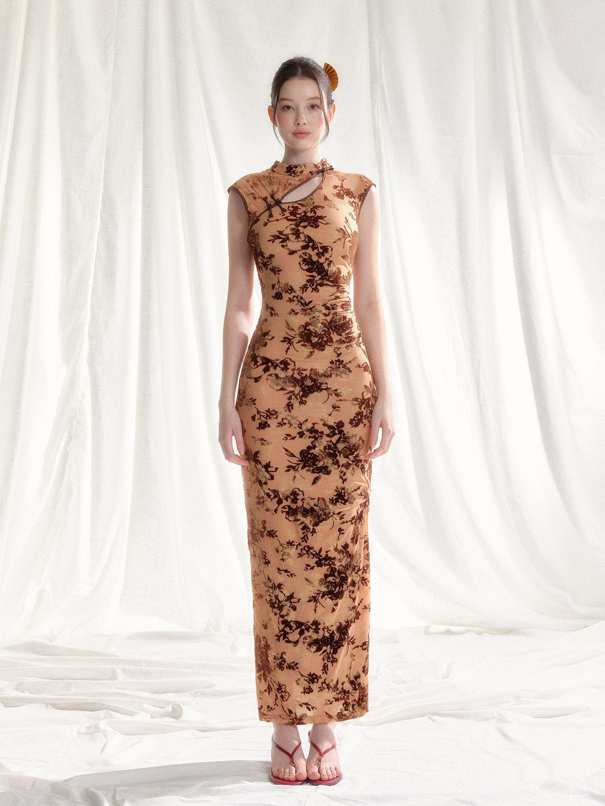 Tut_tuto_Five_Color_Jacquard_Floral_Vintage_Women's_Stretch_Velvet_Cheongsam_Dresses_1044631466464_MISSTT