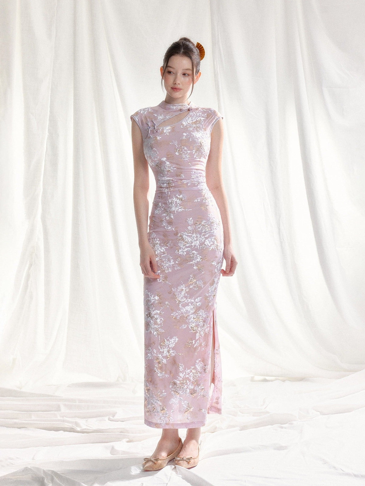 Tut_tuto_Five_Color_Jacquard_Floral_Vintage_Women's_Stretch_Velvet_Cheongsam_Dresses_1044631466464_MISSTT
