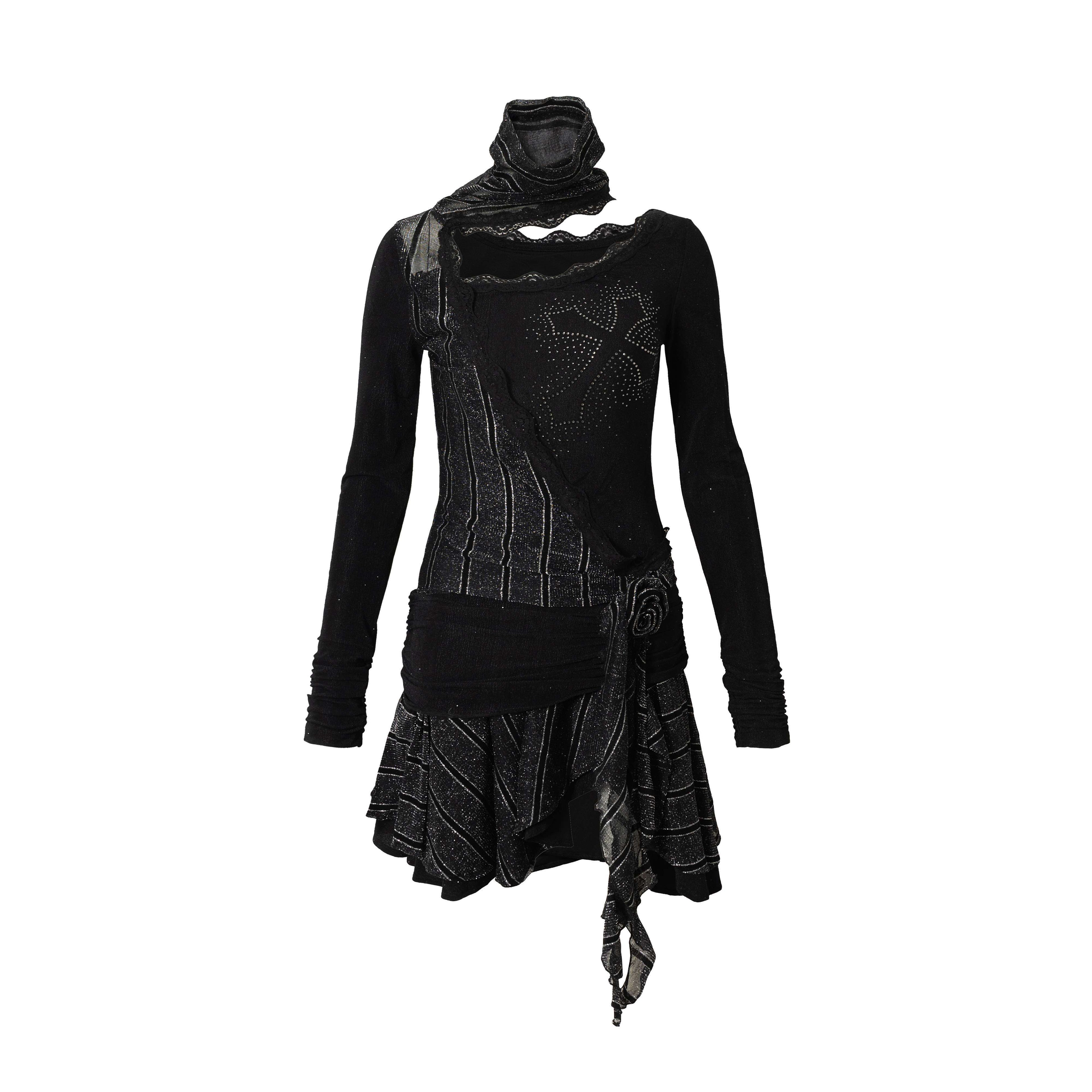 NO_ROMANCE_Rhinestone_Vintage_Asymmetrical_A_Line_Fitted_Party_Casual_Midi_Dresses_MISSTT