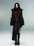 Frustration Garden Warm Oversized Original Zip Patchwork Faux Fur Studs Women Casual Jackets
