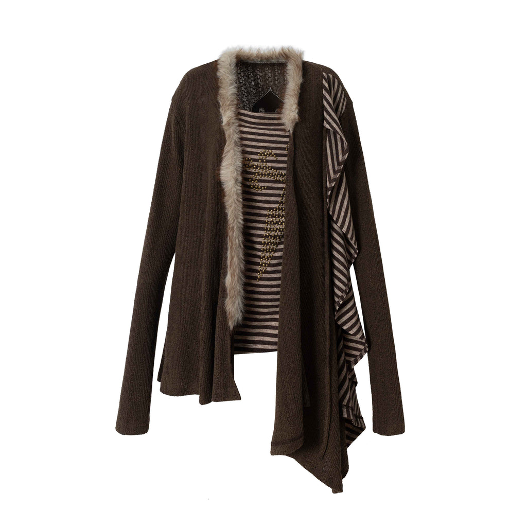 NO_ROMANCE_Cozy_Soft_V-neck_Vintage_Loose_Striped_For_Women_Knitwear_Cardigans_MISSTT