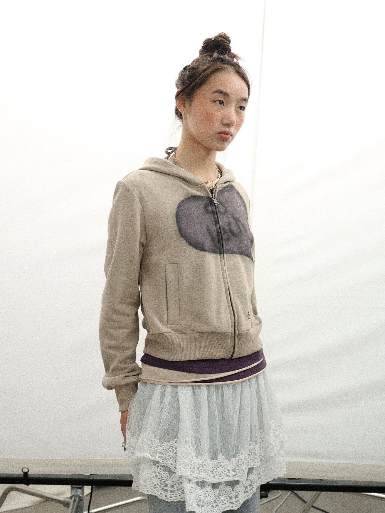 Achihara Weekend Lettering Cropped Hooded Straight Fit Women'S Cotton Hoodies