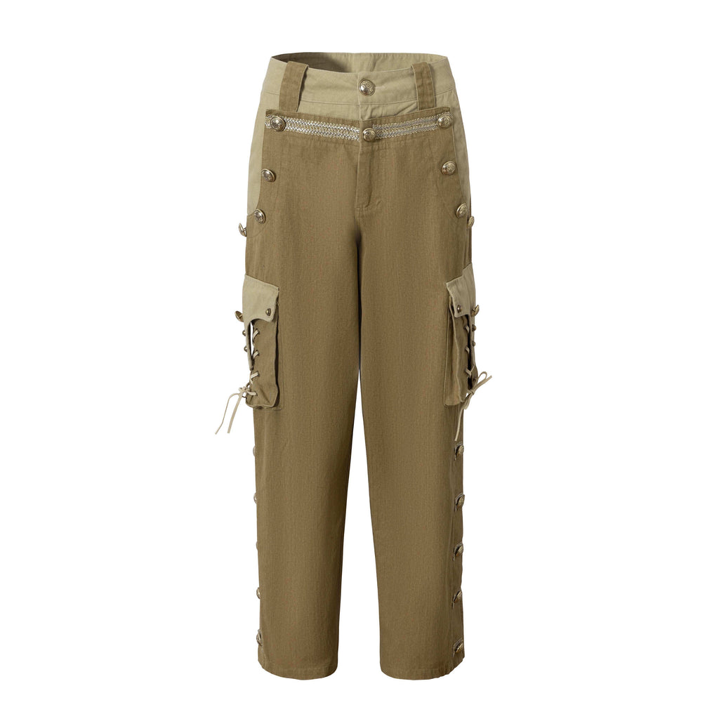 NO_ROMANCE_Pure_Cotton_Punk_Patchwork_Loose_Fit_Natural_Waist_Button_Fly_Women_Pants_Chinos_MISSTT