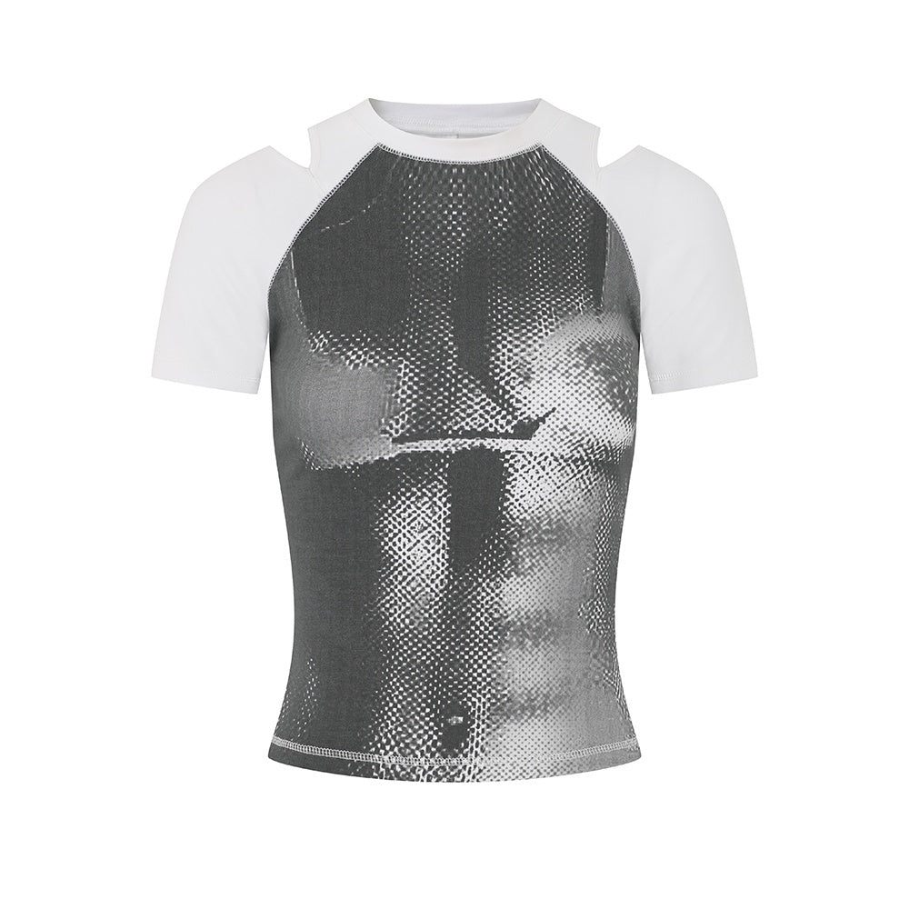 22_doodle_Creative_Print_Streetwear_Women's_Cotton_Slim_T-shirts_777944226877_MISSTT