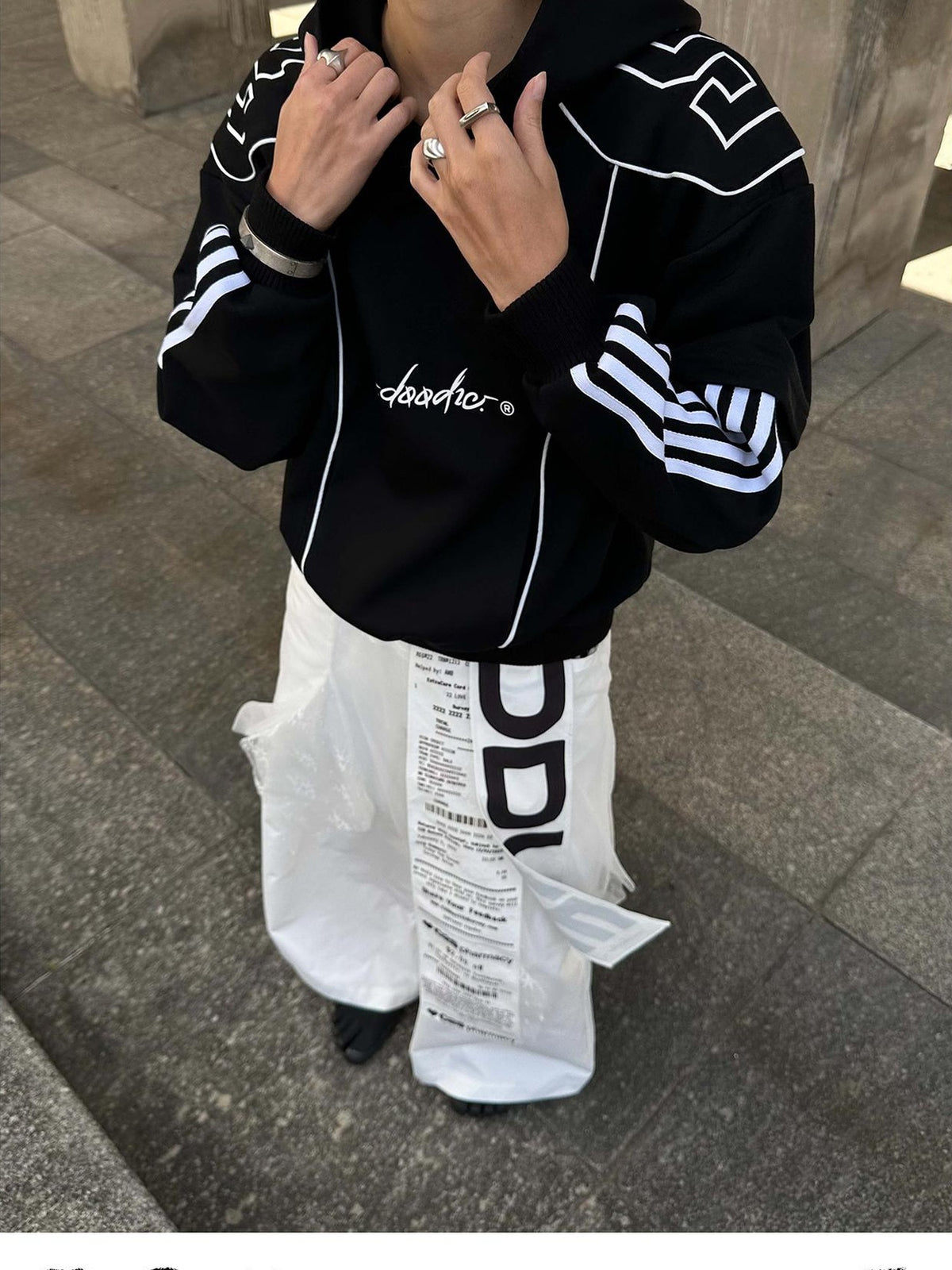 22 doodle Oversized American Street Long Sleeve Pullover Cotton Blend Women's Hoodies