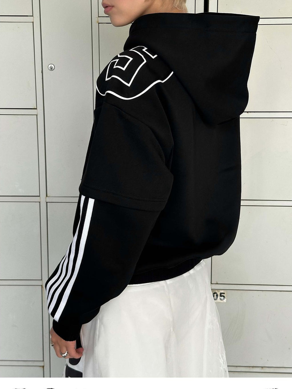 22 doodle Oversized American Street Long Sleeve Pullover Cotton Blend Women's Hoodies