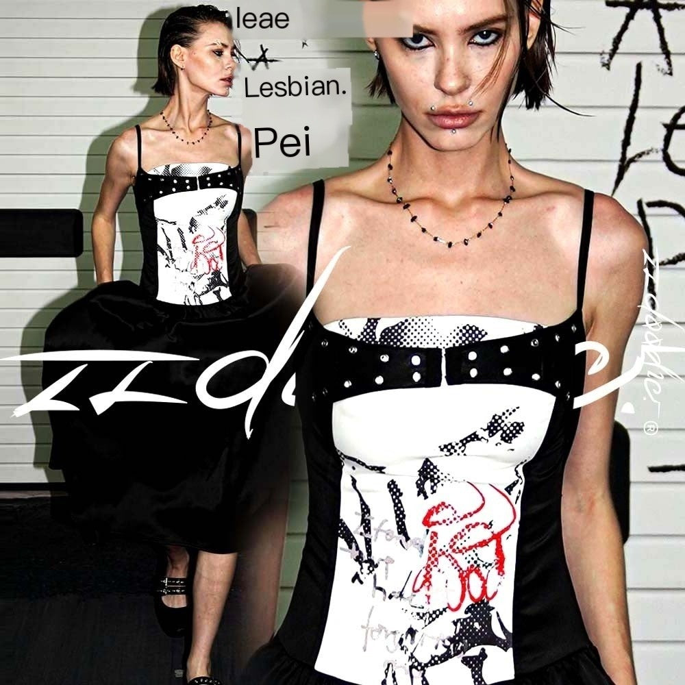 22_doodle_Punk_Ballet_Print_Layered_Look_Women's_Slip_Maxi_Dresses_1083801990970_MISSTT