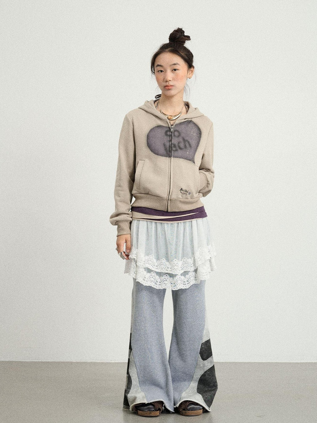 Achihara Weekend Lettering Cropped Hooded Straight Fit Women'S Cotton Hoodies