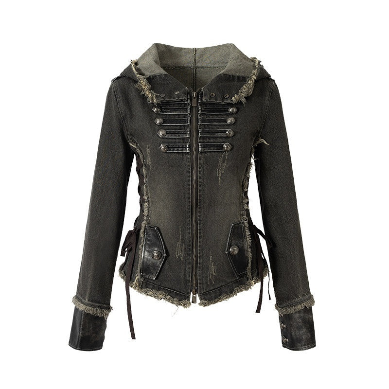 NO_ROMANCE_Regal_Slim_Fit_Detachable_Hood_Women_100_Percent_Cotton_Denim_Jackets_MISSTT