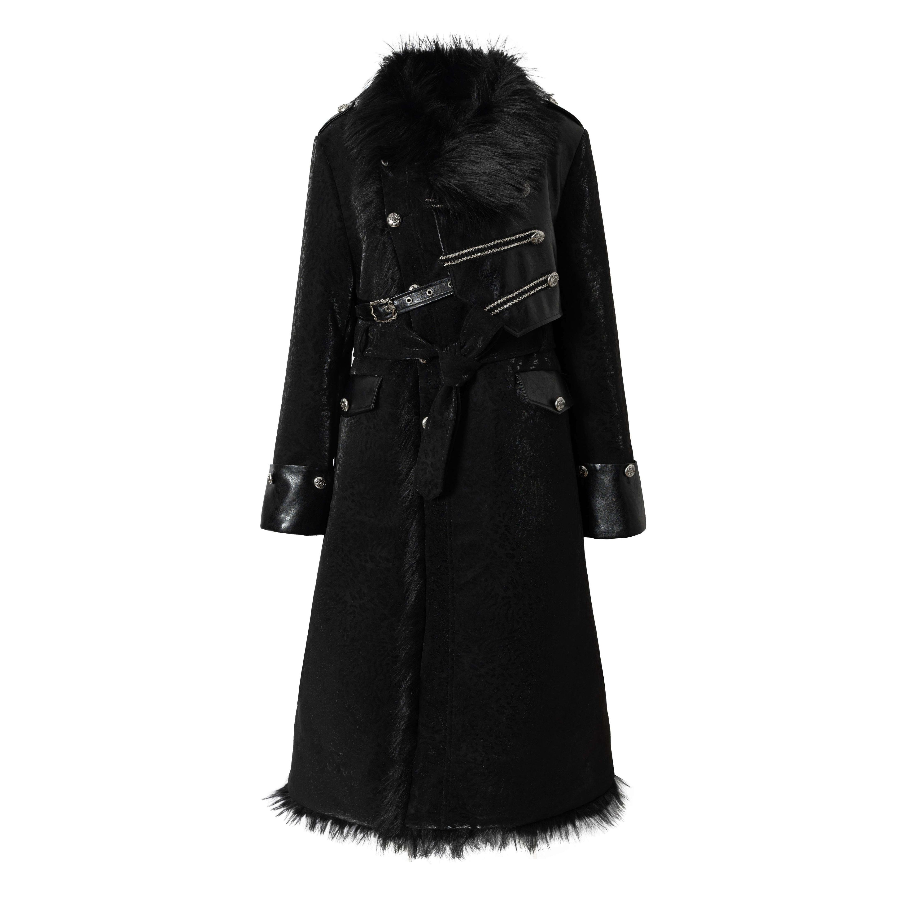 NO_ROMANCE_Reversible_Fur_Trim_Regal_Court_Loose_Fit_Women_Black_Mint_Green_Long_Coats_MISSTT