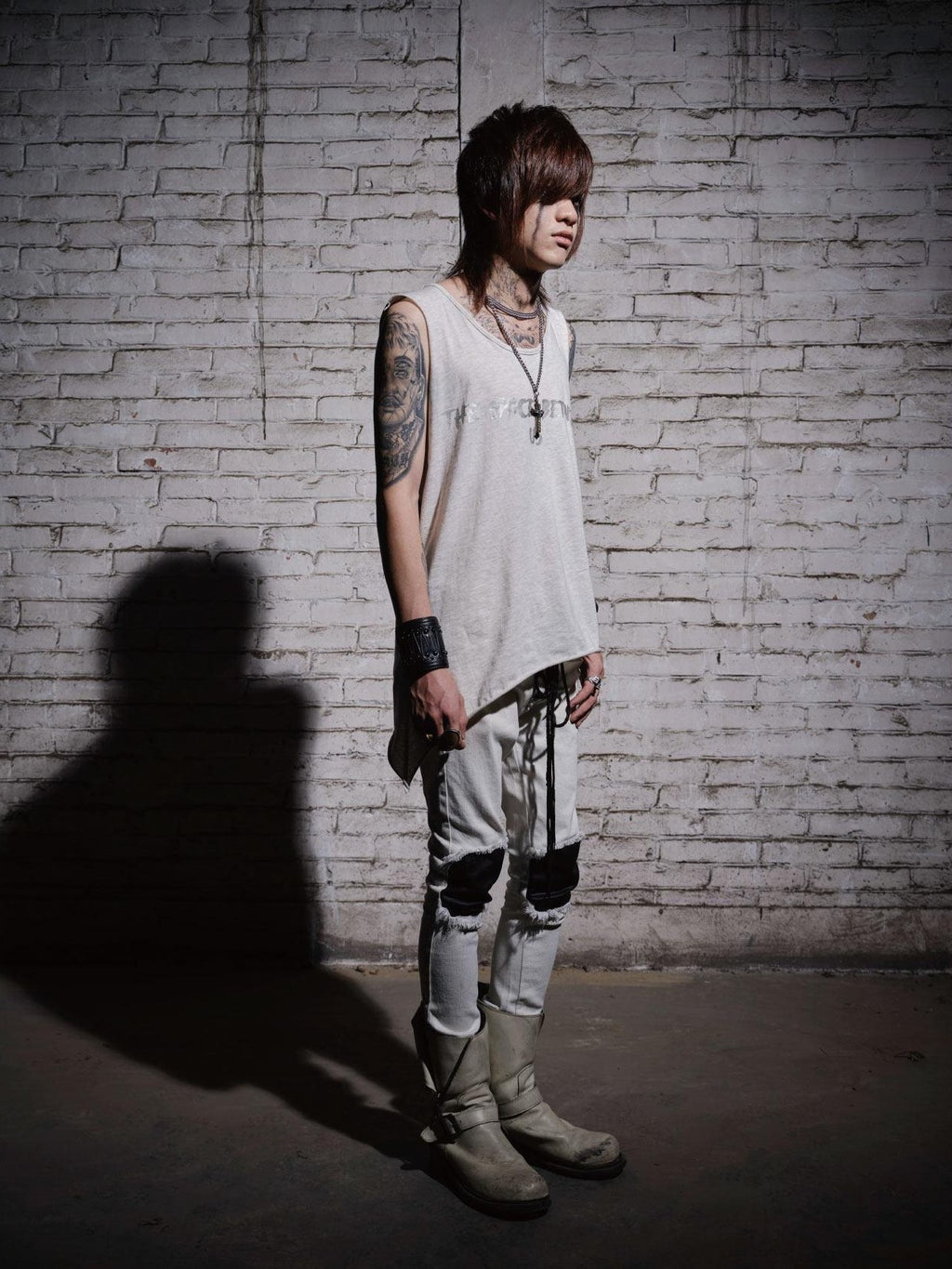 The space between Us Visual Feather Skull Rock Tribal Round Neck Women's Cotton Tank Tops