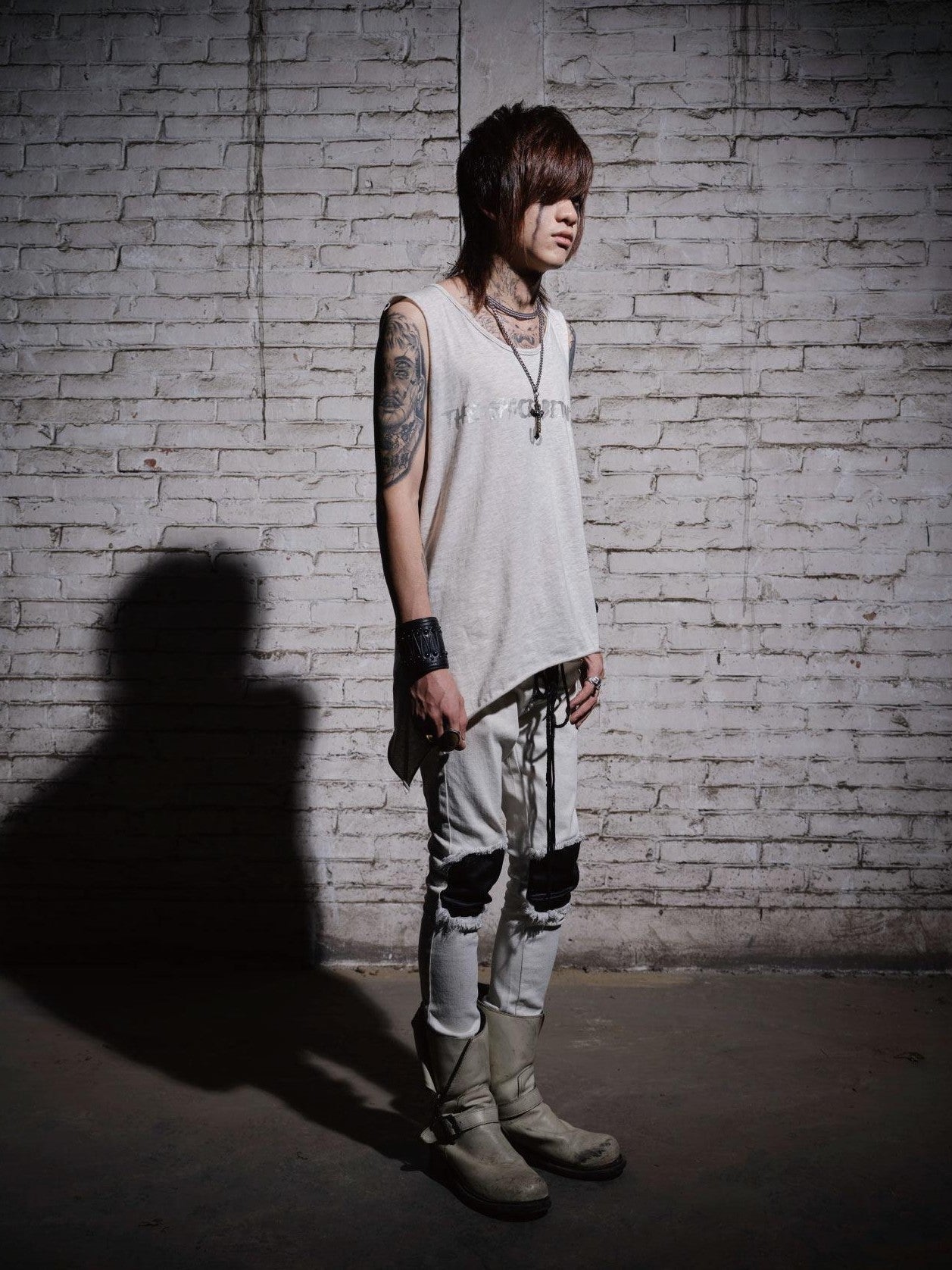 The space between Us Visual Feather Skull Rock Tribal Round Neck Women's Cotton Tank Tops