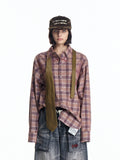 EMOBROTHER_100_Percent_Cotton_Loose_Fit_Printed_Red_Check_Casual_Unisex_Longline_Shirts_MISSTT