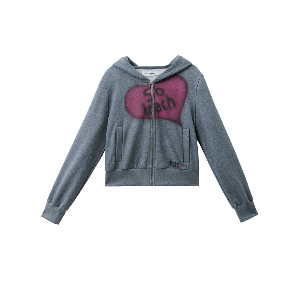 Achihara_Weekend_Lettering_Cropped_Hooded_Straight_Fit_Women'S_Cotton_Hoodies_MISSTT