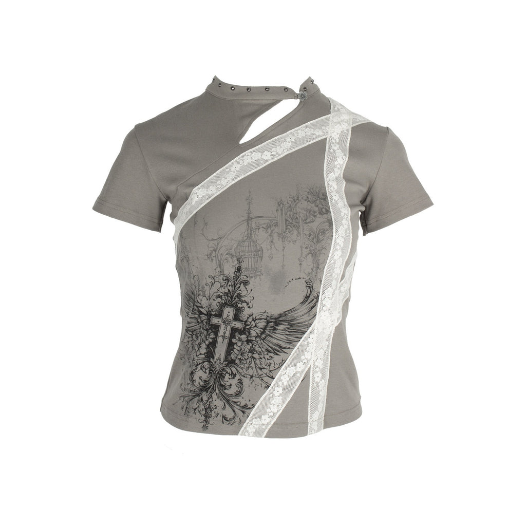 4RE1GN_Cross_Wing_Print_Bandage_Tie_Qipao_Collar_Women's_Cotton_Short_Sleeve_T-shirts_923849313968_MISSTT