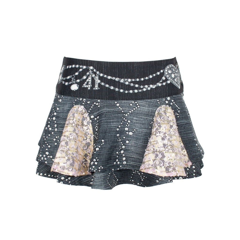 4RE1GN_Faux_Denim_Rhinestone_Pearl_Lace_A_Line_High_Waist_Women's_Polyester_Mini_Skirts_923609790671_MISSTT