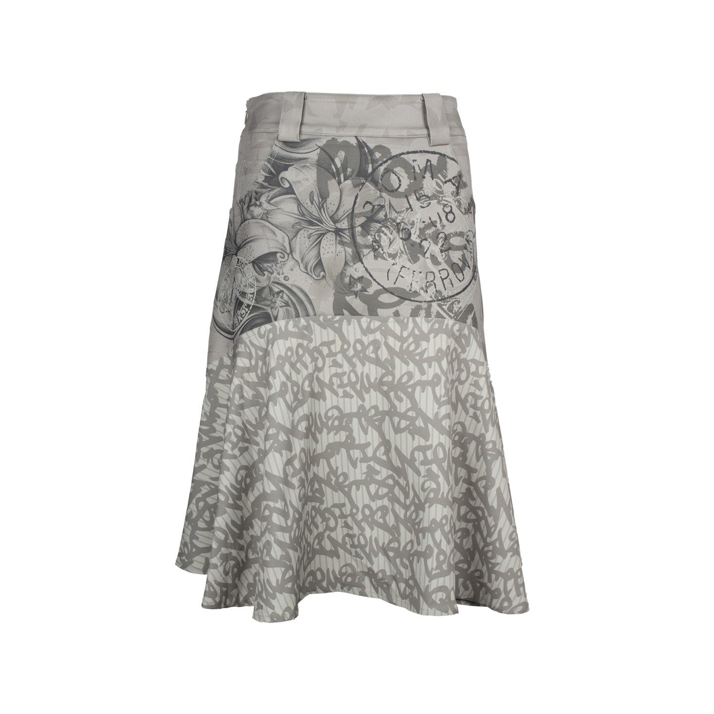 4RE1GN_Graffiti_Text_Striped_Patchwork_Pleated_Printed_Women's_Polyester_Midi_Skirts_923840613544_MISSTT