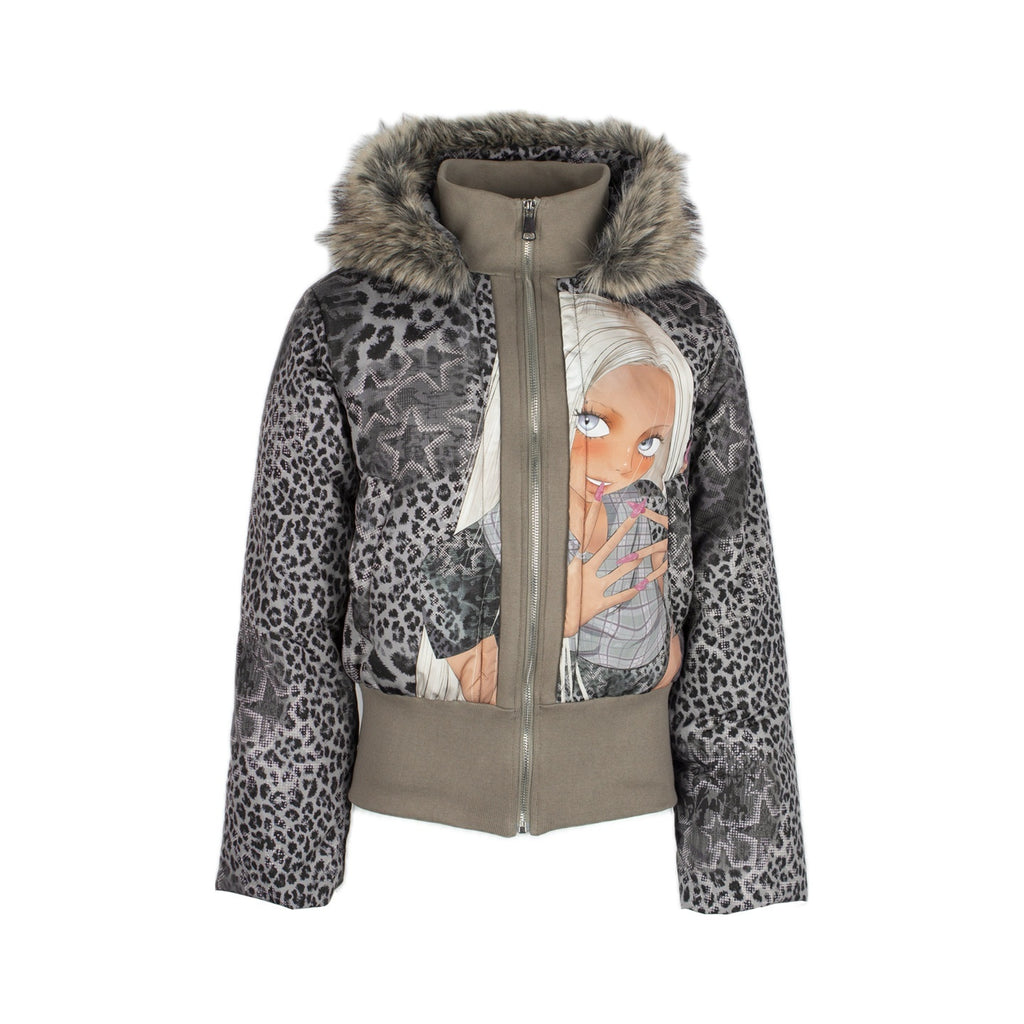 4RE1GN_Hand_Painted_Character_Text_Graffiti_Hooded_Short_Women's_Polyester_Down_Jackets_987393605820_MISSTT