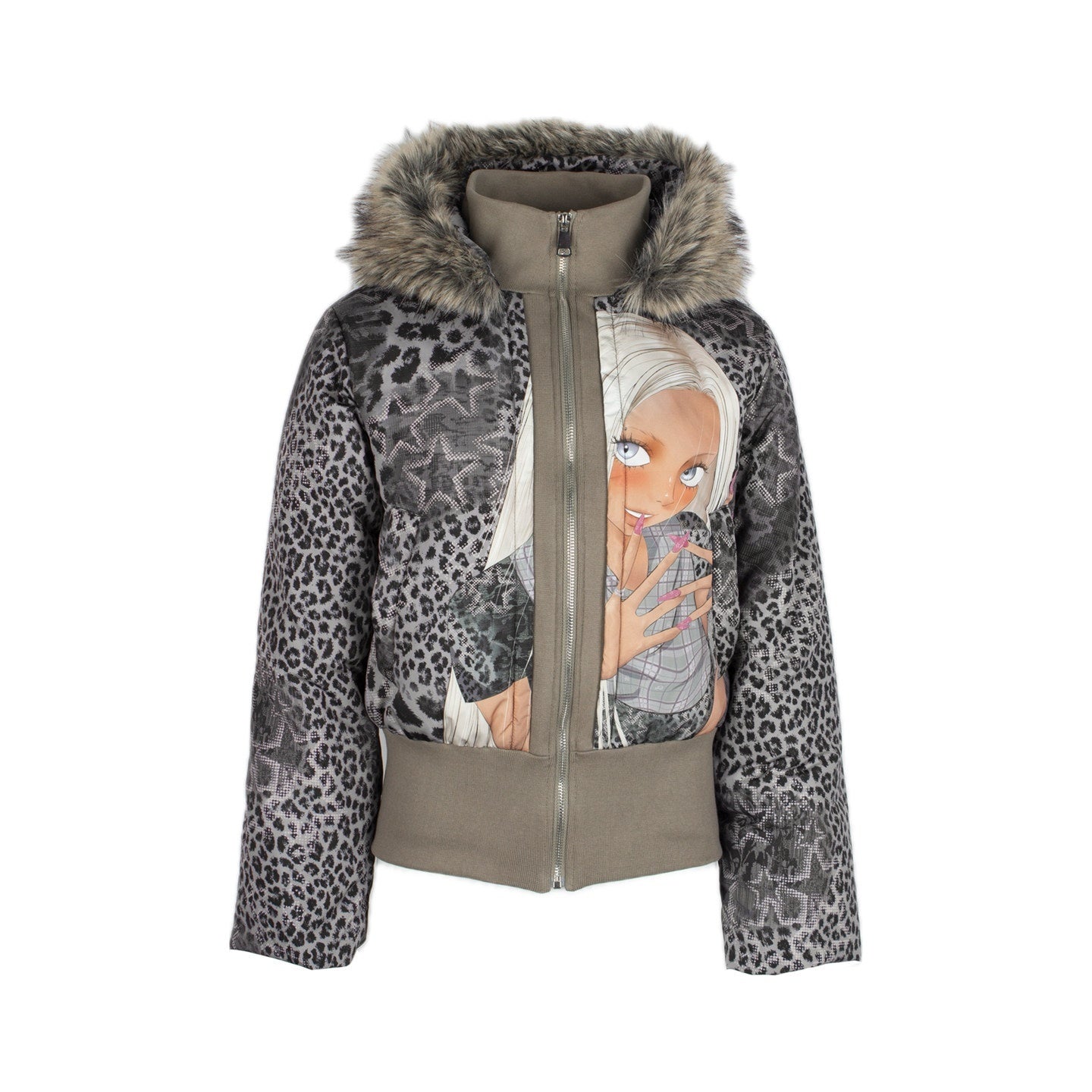 4RE1GN_Hand_Painted_Character_Text_Graffiti_Hooded_Short_Women's_Polyester_Down_Jackets_987393605820_MISSTT
