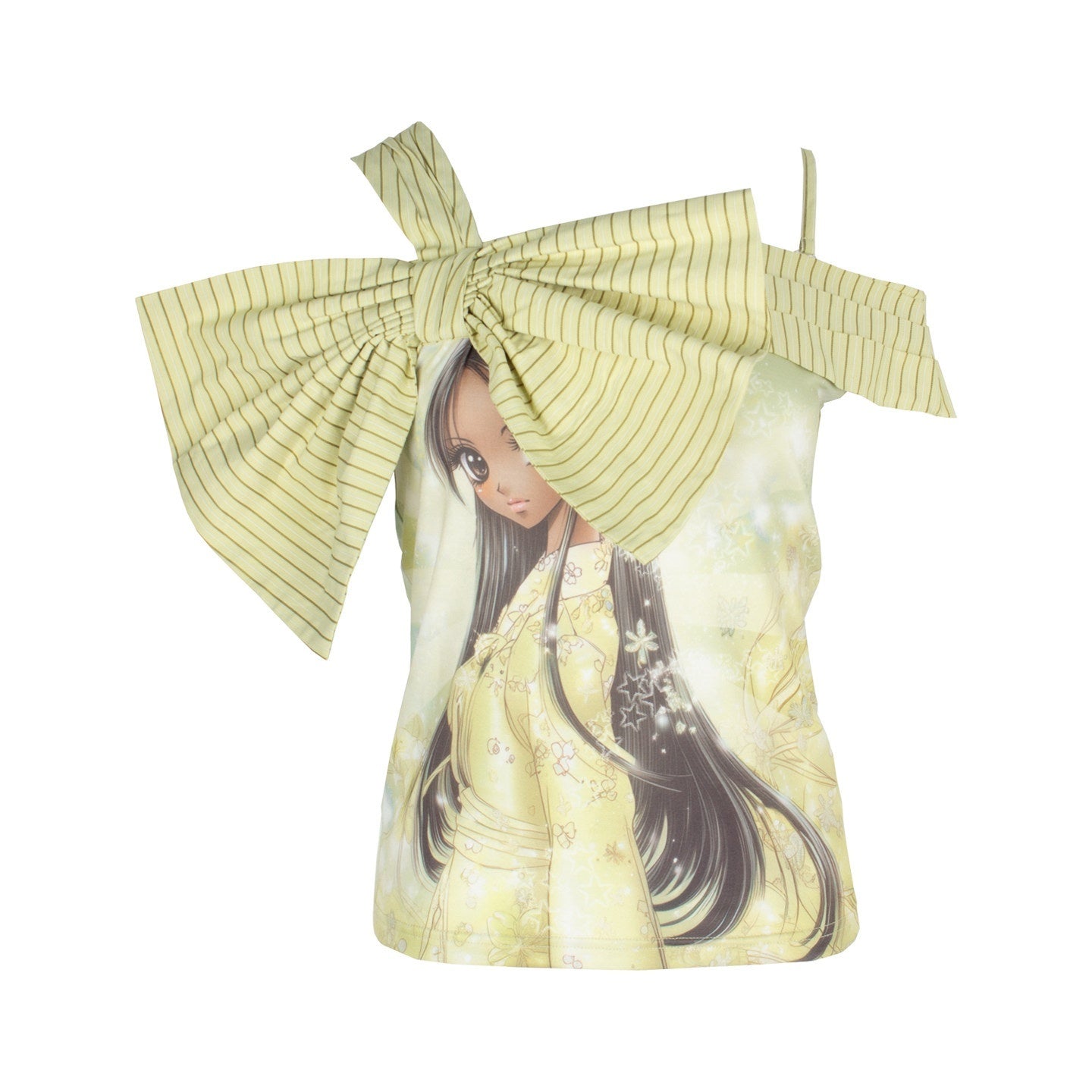 4RE1GN_Printed_Spliced_Striped_Detachable_Butterfly_Bow_Women's_Polyester_Camisoles_923350914477_MISSTT