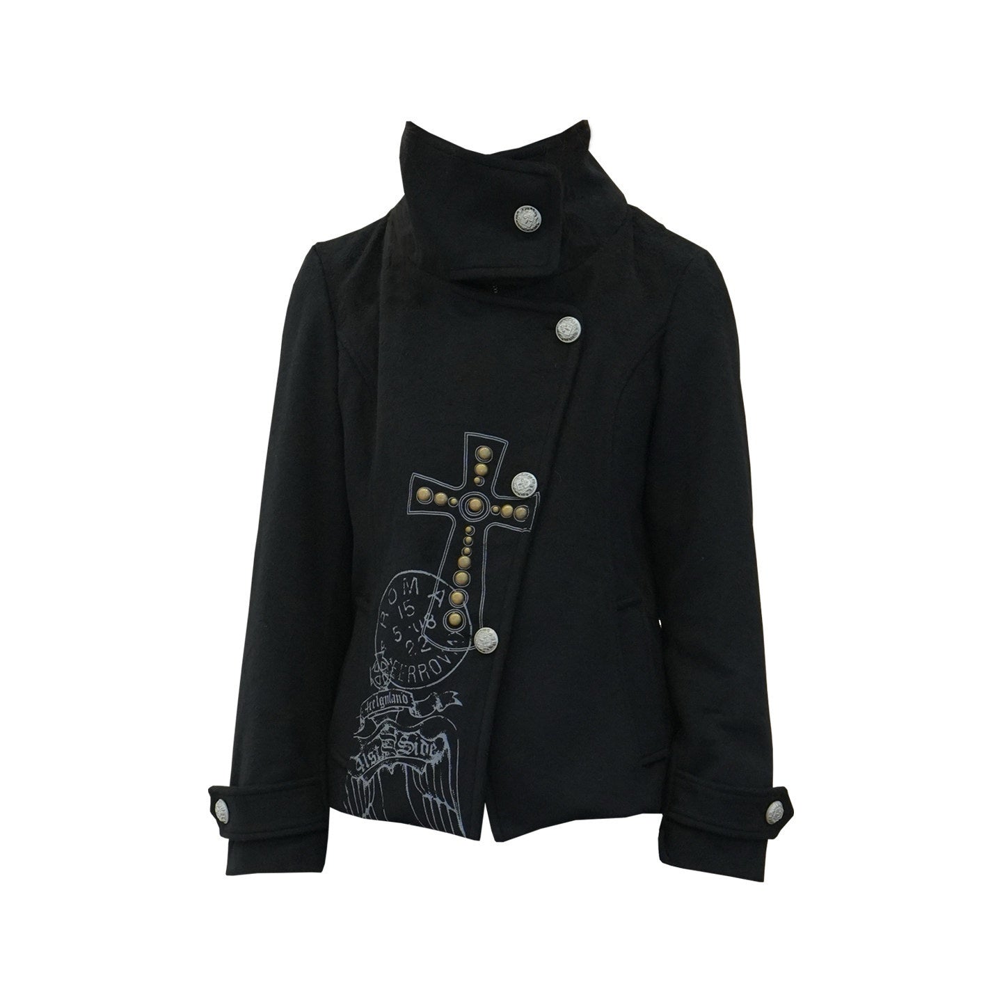 4RE1GN_Vintage_Cross_Print_Studded_Faux_Two_Piece_Women's_Wool_Blend_Wool_Coats_988816946679_MISSTT