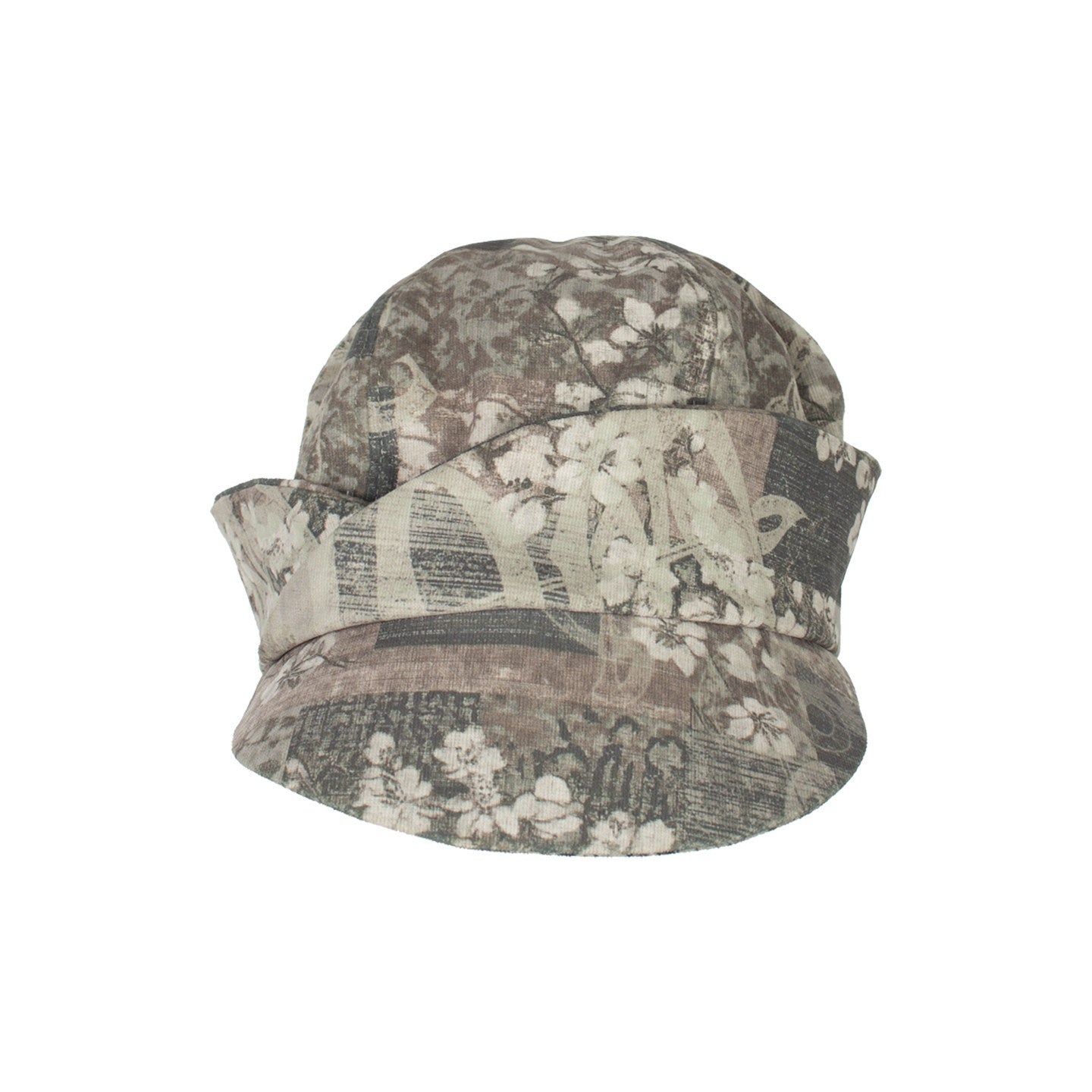 4RE1GN_Vintage_Floral_Antique_Motif_Old_Style_Pattern_Women's_Short_Brim_Hats_1049918076160_MISSTT