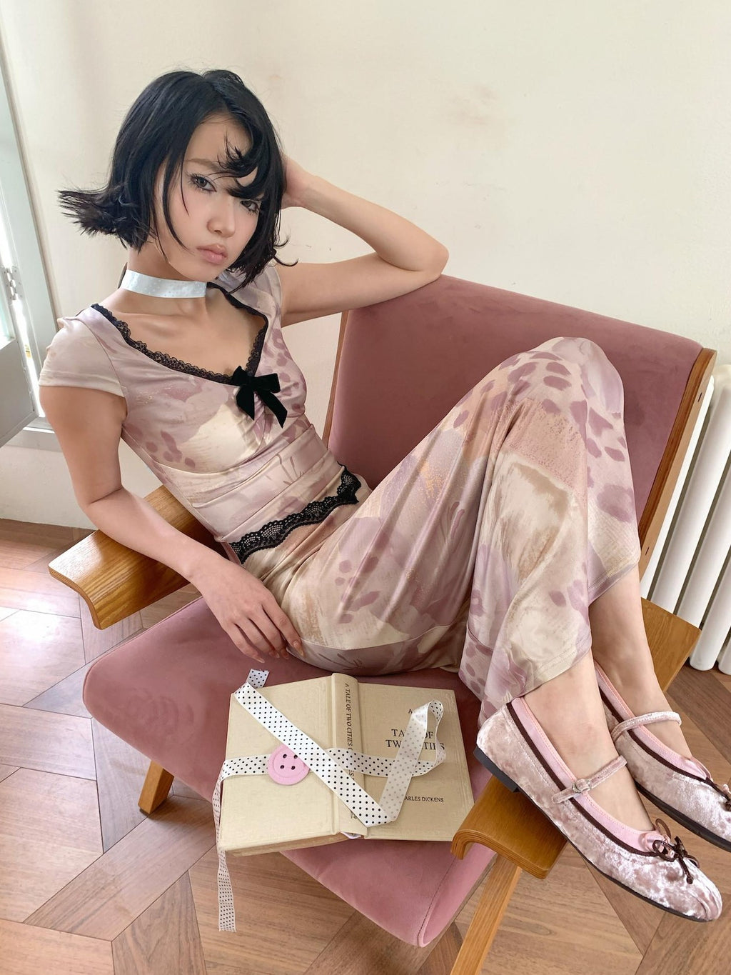 4RE1GN Vintage Lace Splice Leopard Floral Print Women's Casual Maxi Dresses