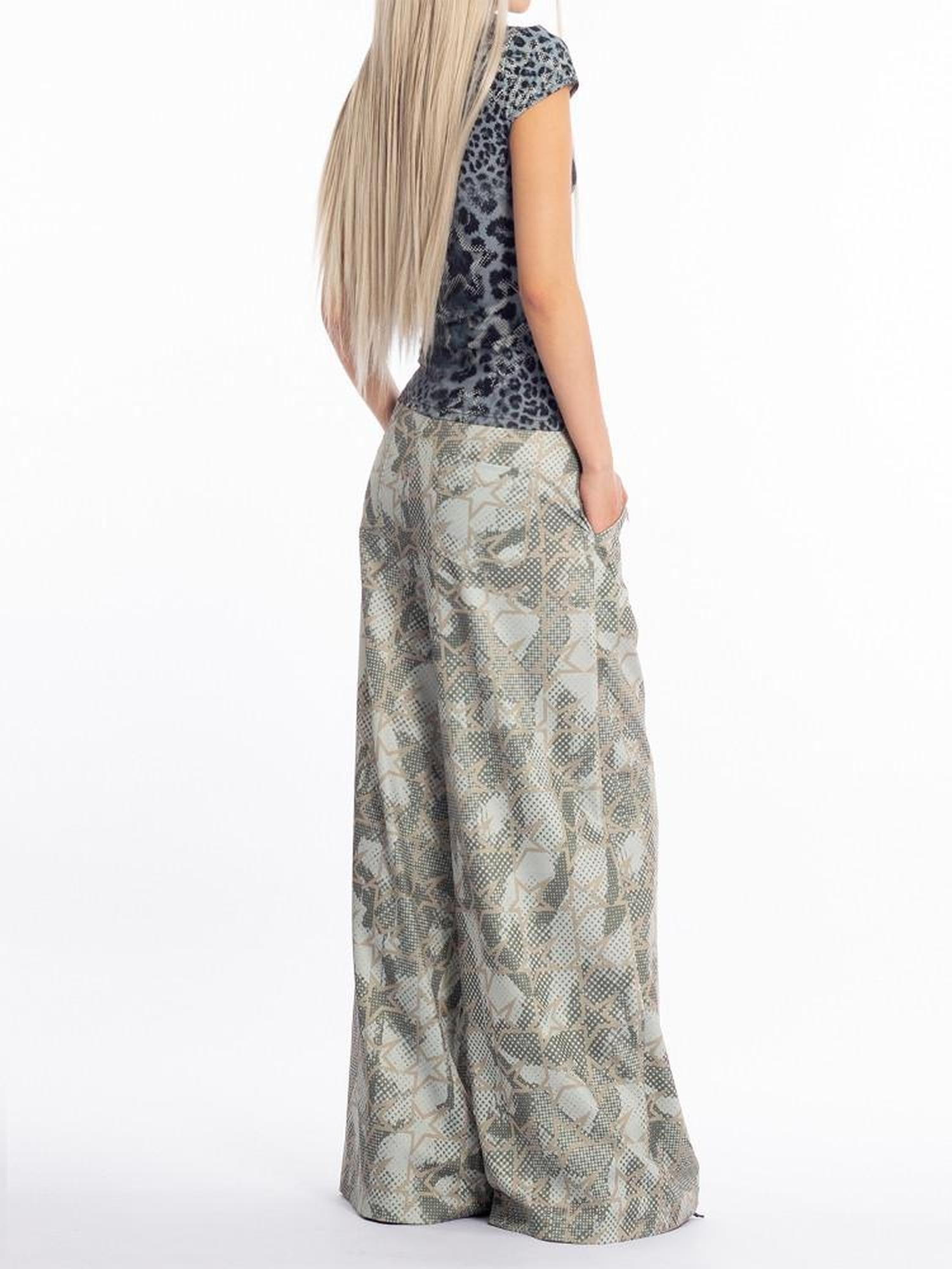 4RE1GN Vintage Messy Graffiti Star Print Women's Loose Straight-leg Pants