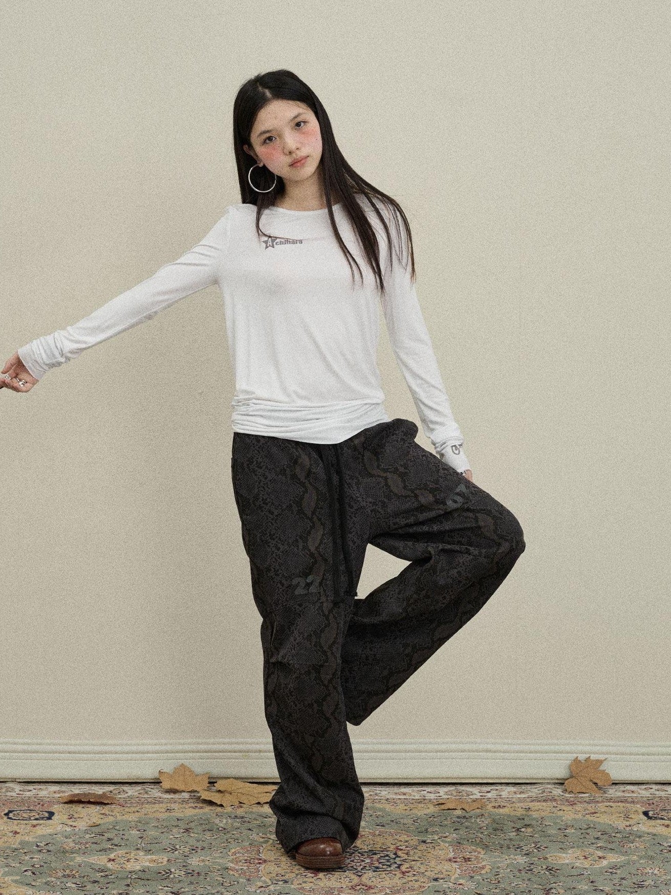 Achihara Jelly 2 0 Four Color Commuter Women'S Modal Long Sleeve T-Shirts