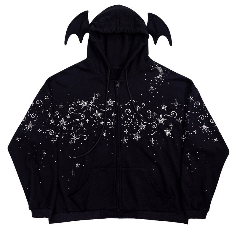 CFIERCE_Oversized_Hooded_Cotton_Blend_Long_Sleeve_Unisex_Youth_Black_Casual_MISSTT