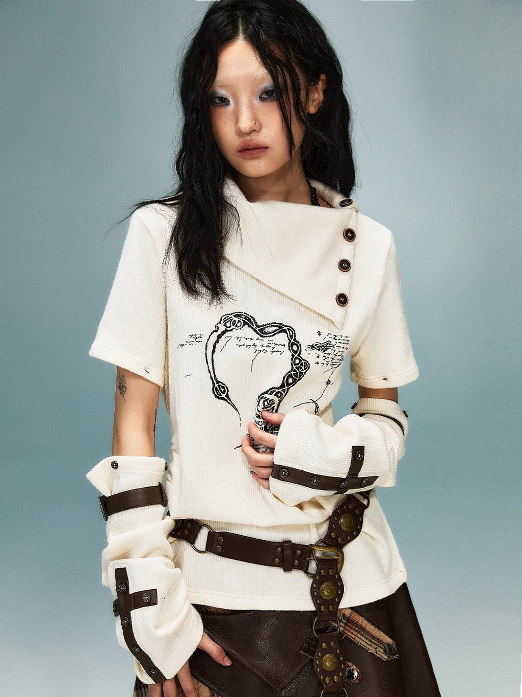 Frustration_Garden_Asymmetrical_3D_Print_Bell_Sleeve_Slim_Punk_Street_Women_Long_Sleeve_T-Shirts_MISSTT