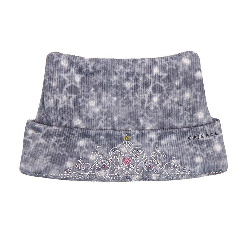 CFIERCE_Embroidered_Casual_Unisex_Youth_Polyester_One_Size_Black_Grey_Knit_Beanie_MISSTT