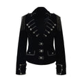 NO_ROMANCE_Light_Fleece_Lined_Fitted_Waist_Button_Long_Sleeve_Black_Cropped_Jackets_MISSTT