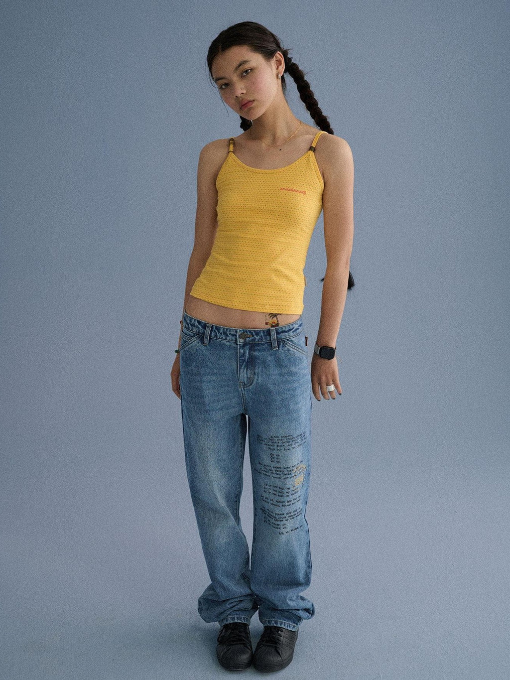 Achihara Green Slim Cropped Round Neck No Padding Women'S Cotton Blend Camisoles