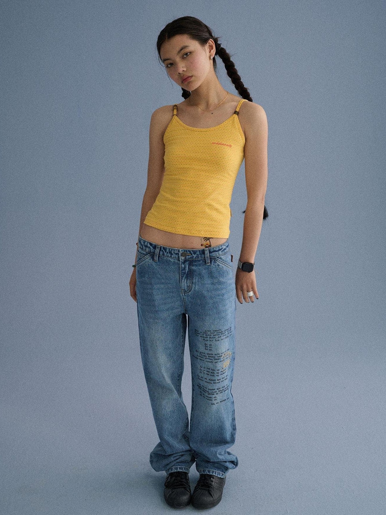Achihara Green Slim Cropped Round Neck No Padding Women'S Cotton Blend Camisoles